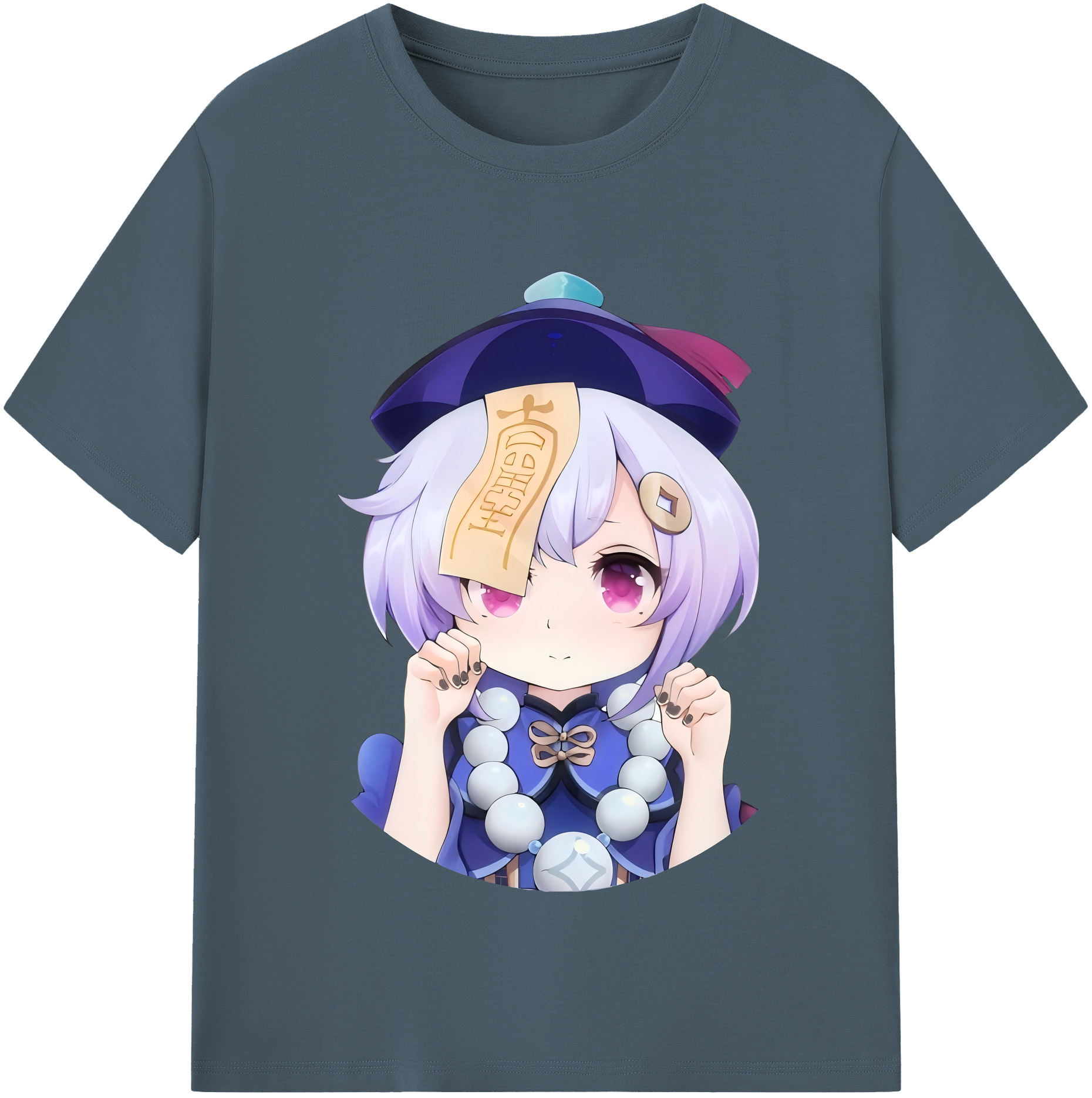 げんし神 七七 なな  genshin Nana 綿100％半袖Tシャツ（フロントプリント）